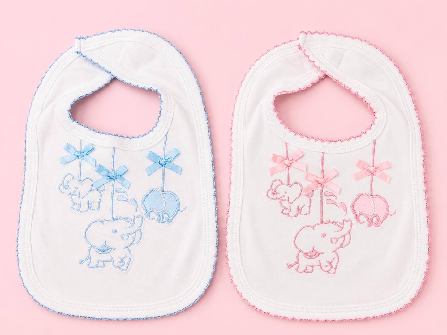 Baby Bibs (2 Colours & 2 Designs)