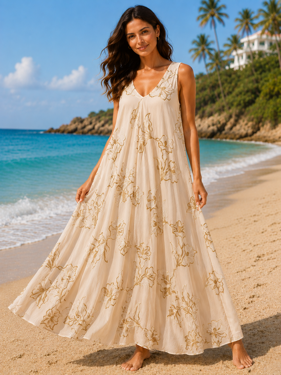 Long Comfy Flow Dress One Size 8-18