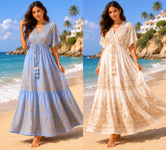 Elegant Maxi Boho Dress for Women
