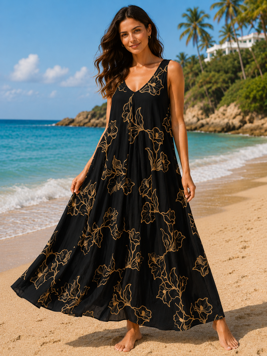 Long Comfy Flow Dress One Size 8-18