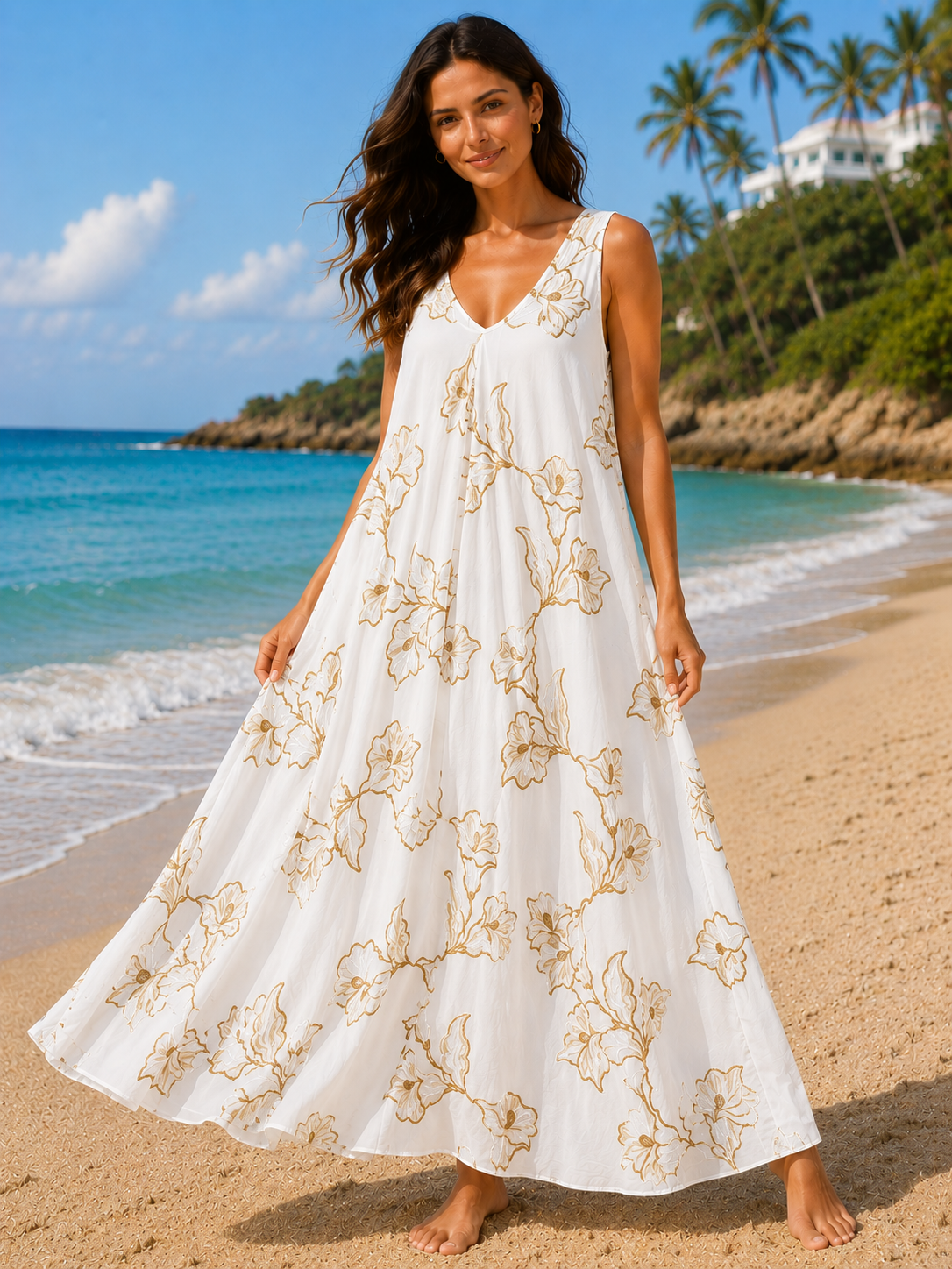 Long Comfy Flow Dress One Size 8-18