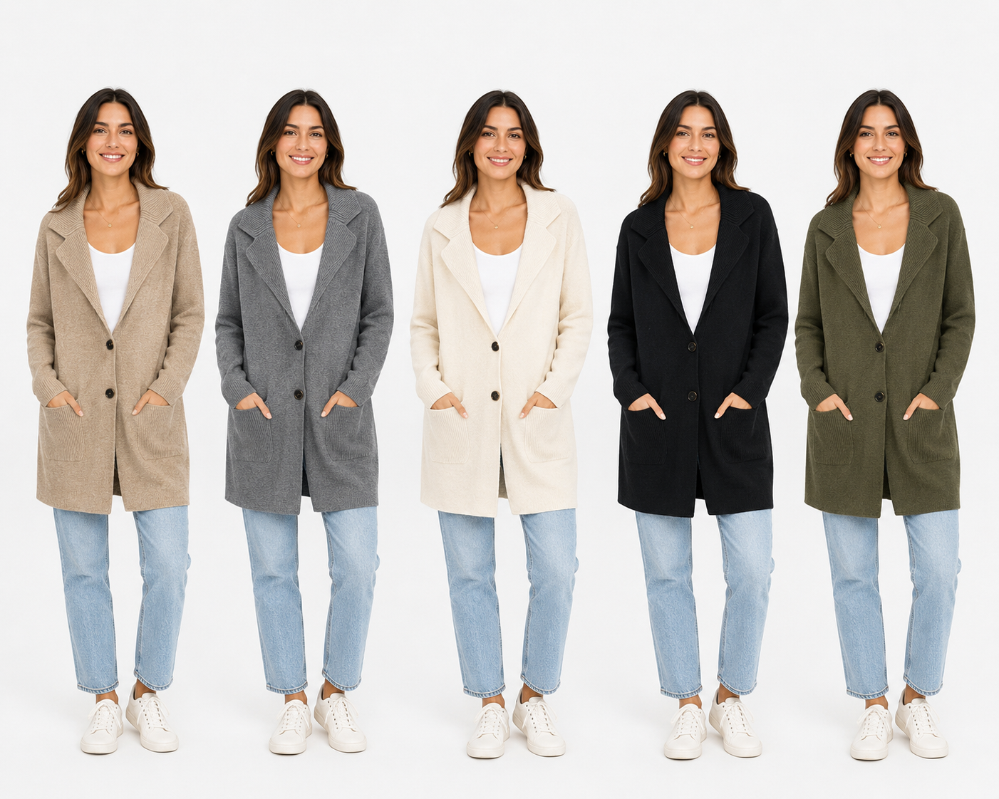 Soft Knit Mid-Length Cardigan