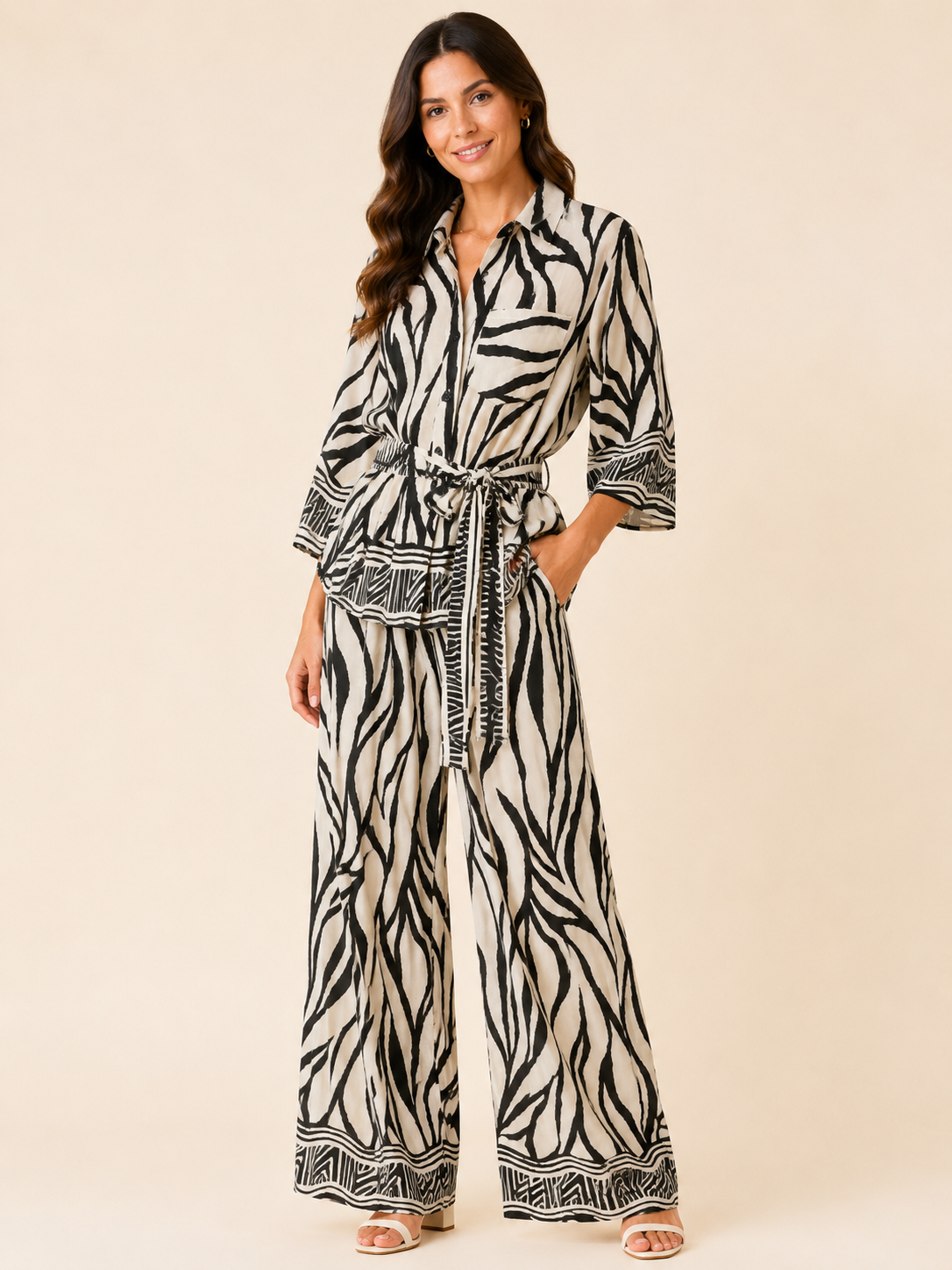 Soft Comfy Fabric Set, With Optional Tie Waist 10-16